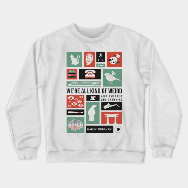 Haruki Murakami Crewneck Sweatshirt by PauEnserius